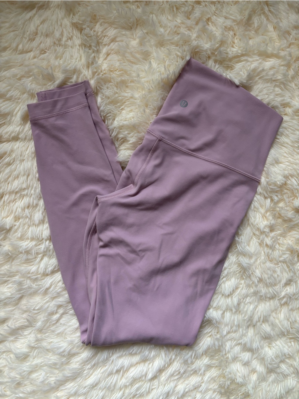 Lululemon High Rise Tight Leggings Size 8 Mauve - 27/28in inseam